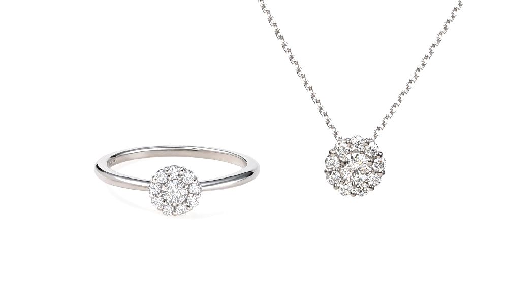 ‘10POINT DIAMOND’ -Necklace & Ring- ‘10POINT DIAMOND’ -Necklace & Ring-